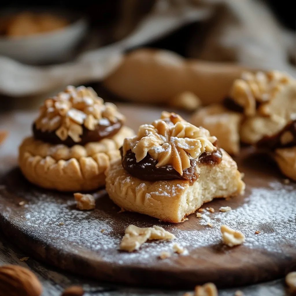 Omas Walnuss Marzipan Plätzchen