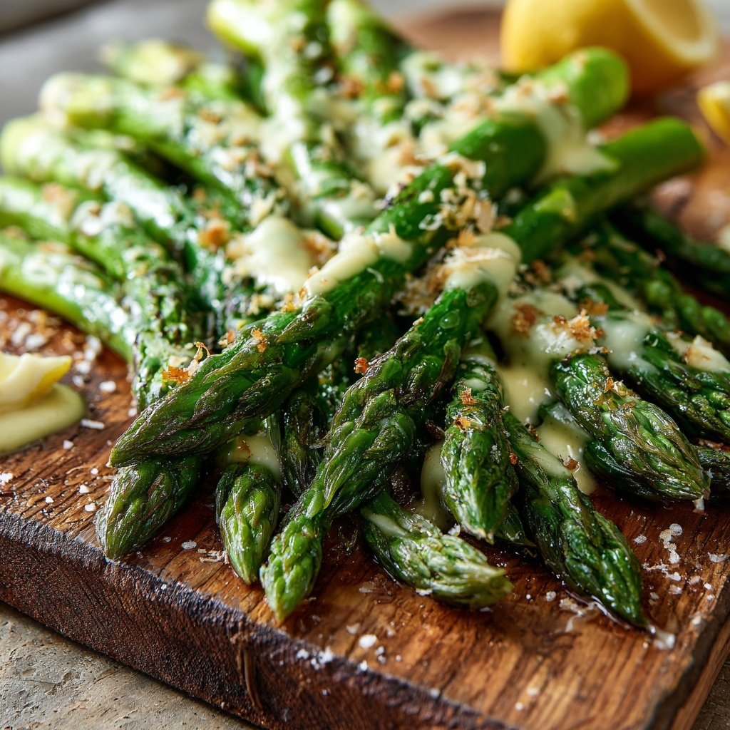 Grüner Spargel Mit Zitronen Dressing