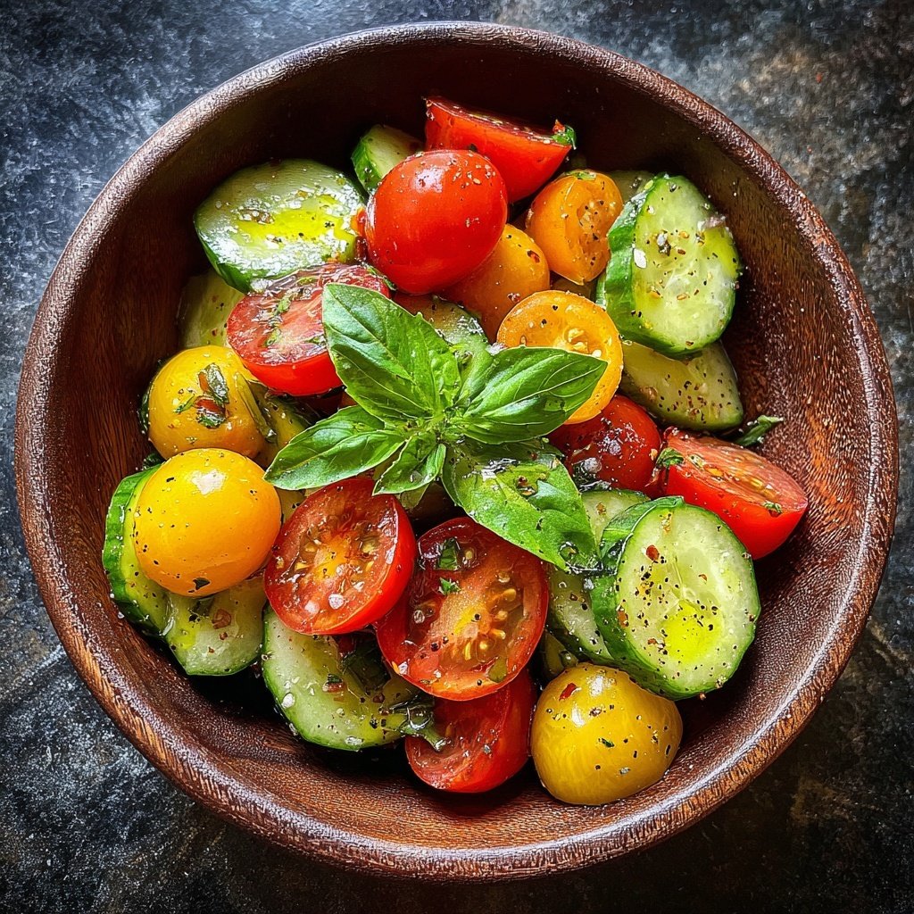 Tomaten Gurken Salat Zum Grillen