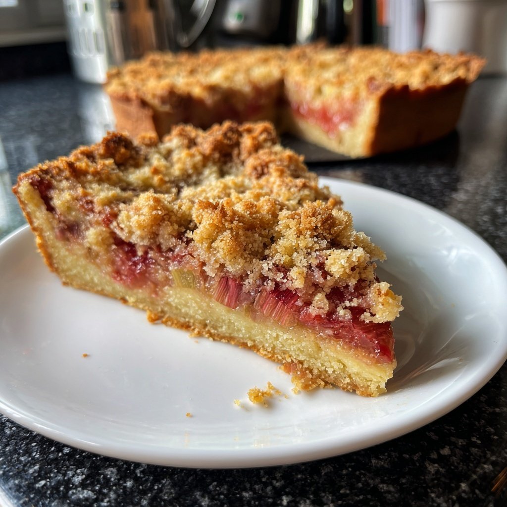Streuselkuchen Mit Rhabarber