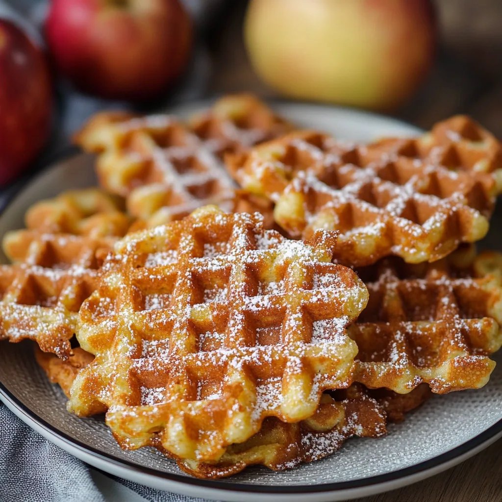 Schwedische Apfelwaffeln