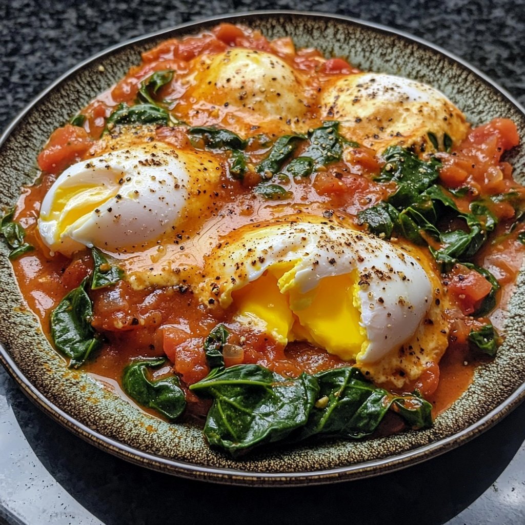 Shakshuka mit Spinat
