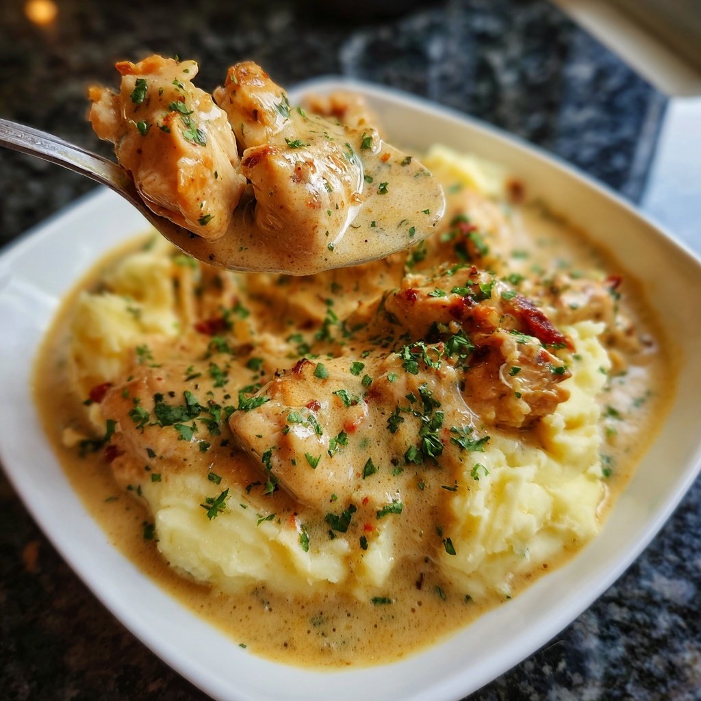 Hausmannskost Cremiges Hähnchen mit Kartoffelpüree