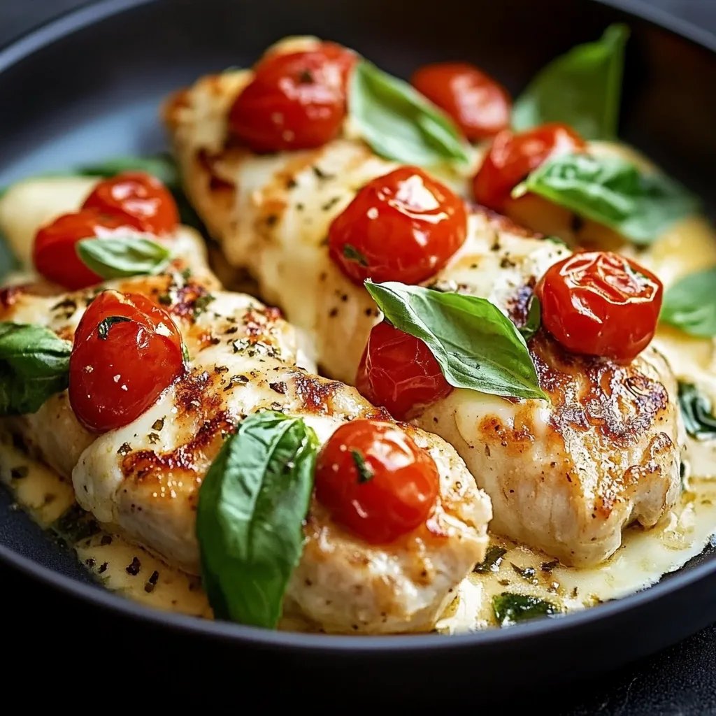 Hähnchen-Reis-Pfanne mit Mozzarella