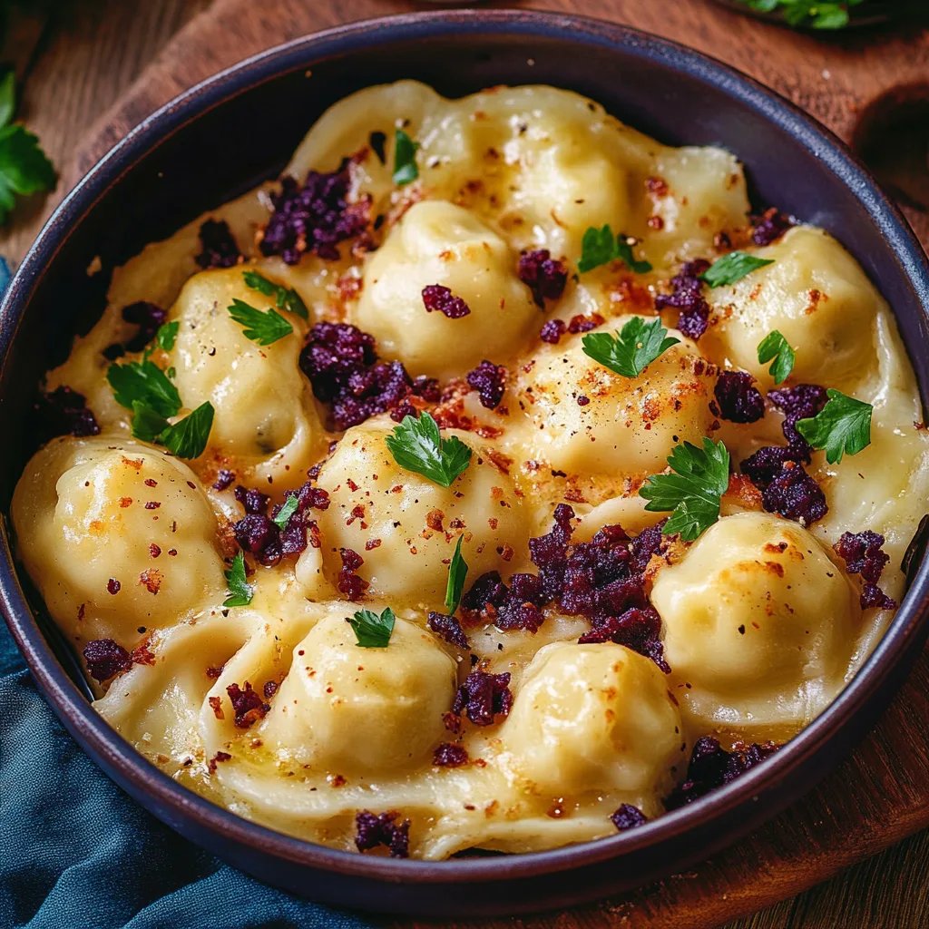 Knödel-Rotkohl-Auflauf