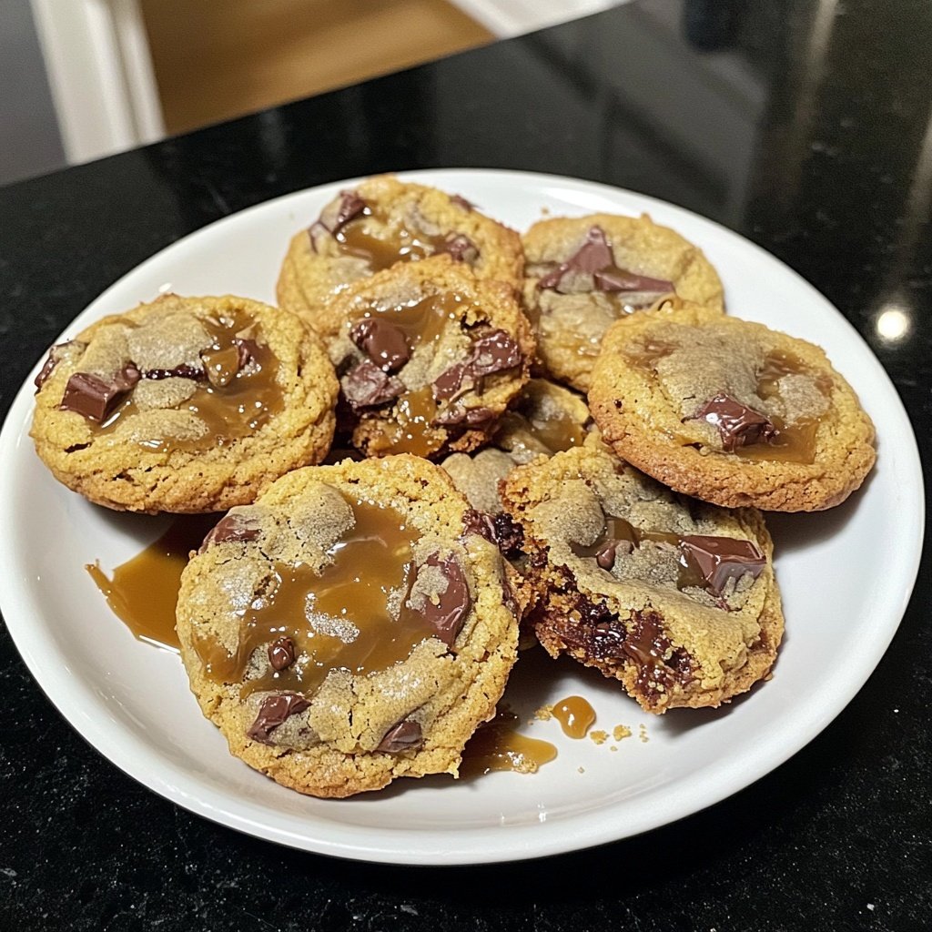 Cookies mit Karamell