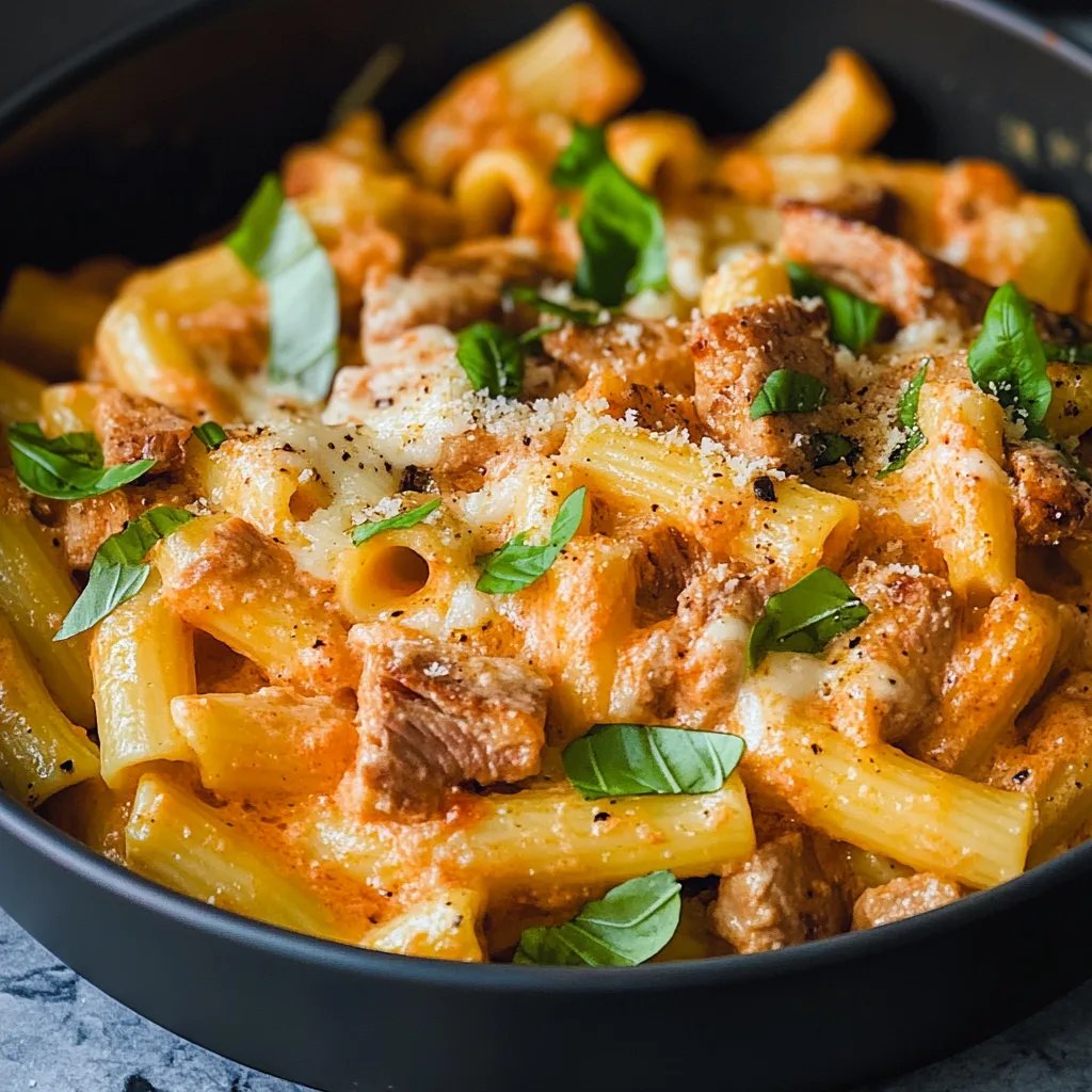 Protein Nudeln mit Hüttenkäse