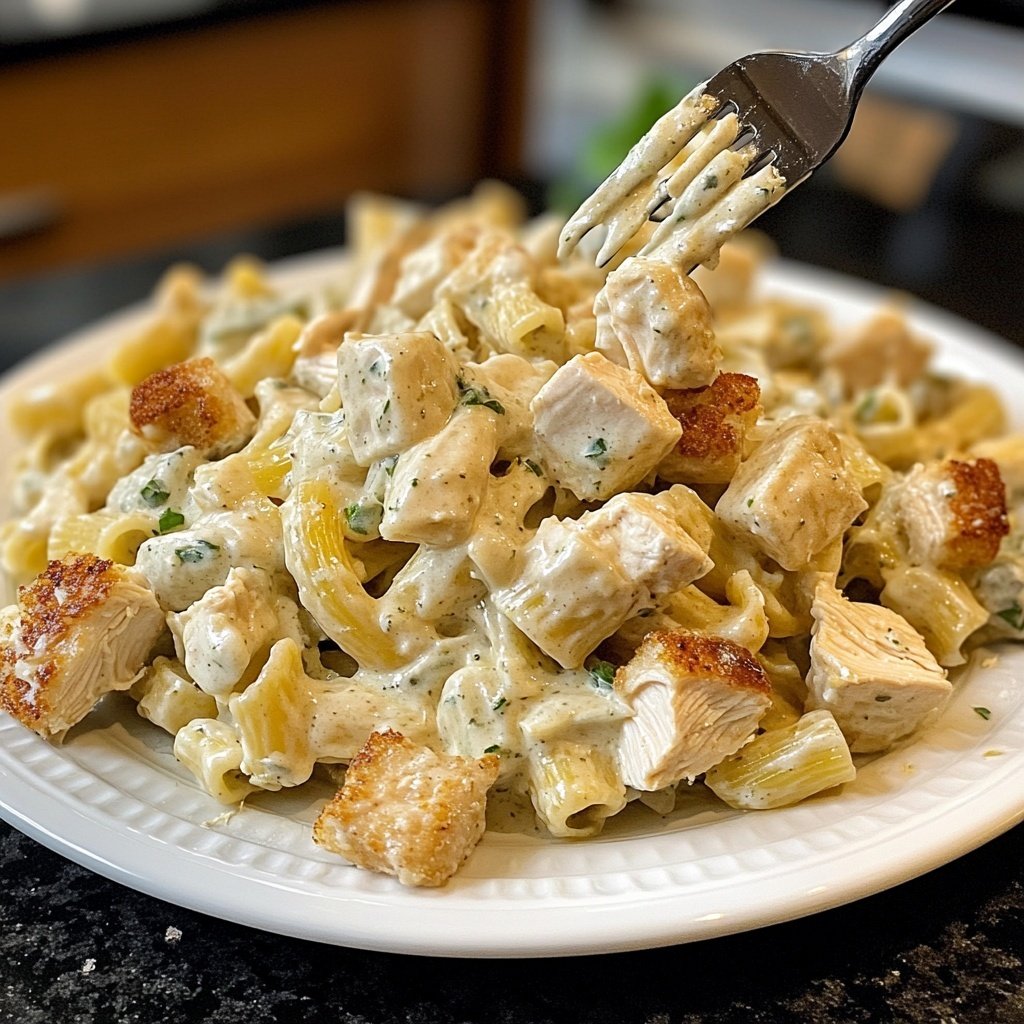 Chicken Caesar Pasta Salat