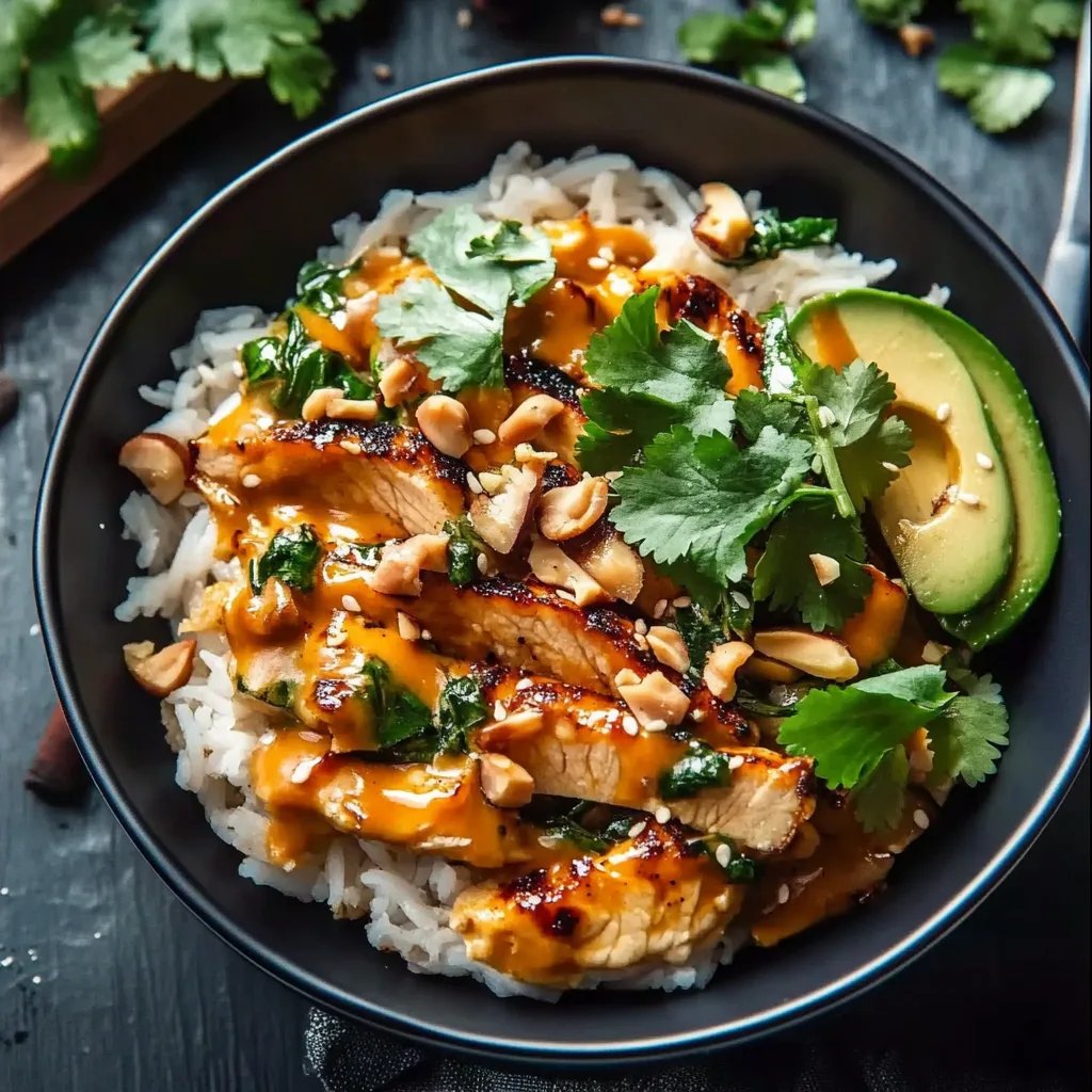 Scharfe Honig-Ingwer-Hühnchen-Bowls