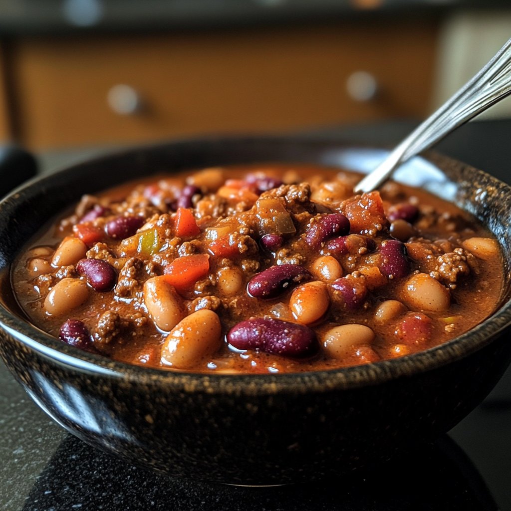 Chili sin Carne mit Kakao