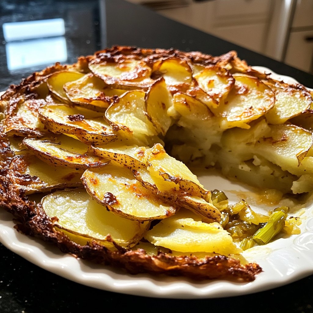 Kartoffelauflauf mit Lauch