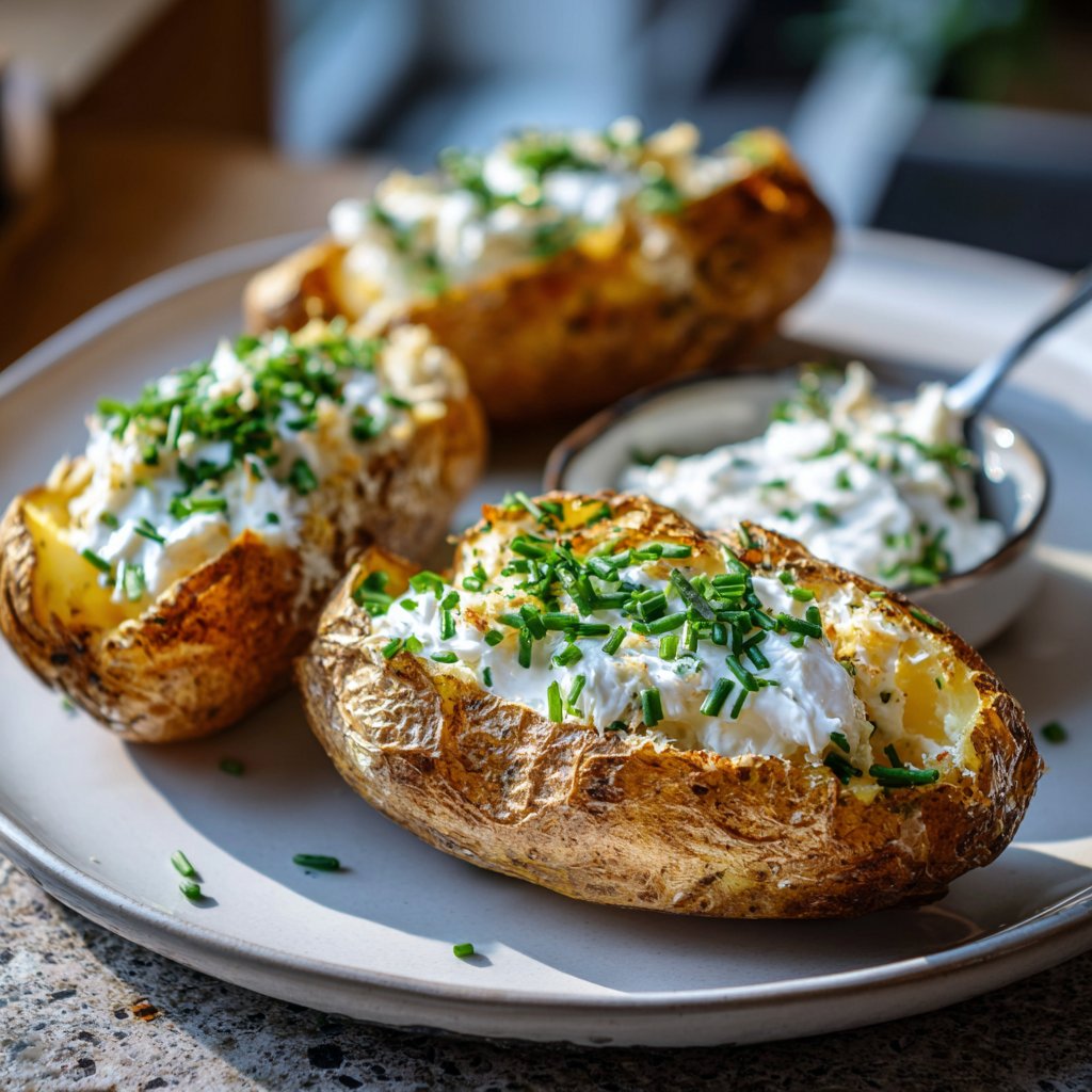 Ofenkartoffeln mit Joghurt-Dip