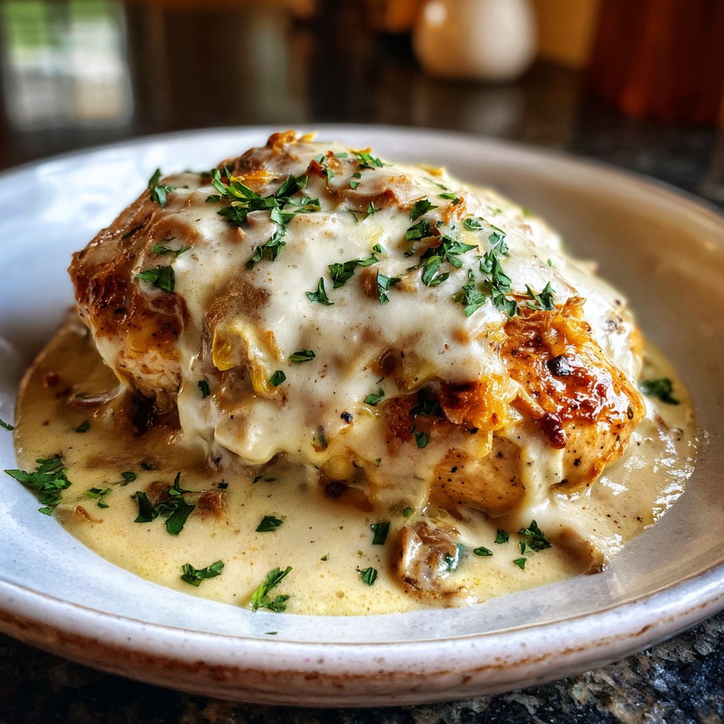 Hähnchenbrust in Sahnesauce