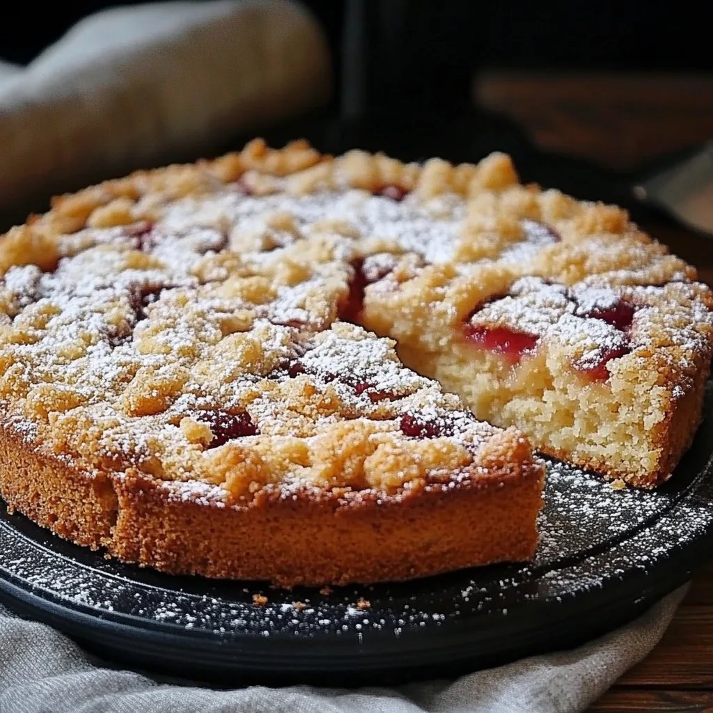 Pflaumenkuchen mit Streuseln