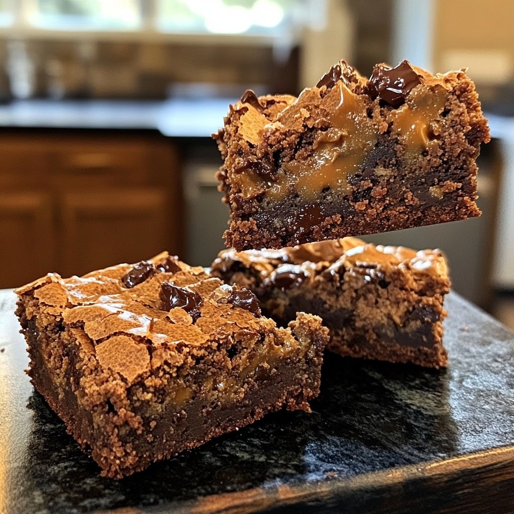 Fudgy Chewy Browkies (Brookies)