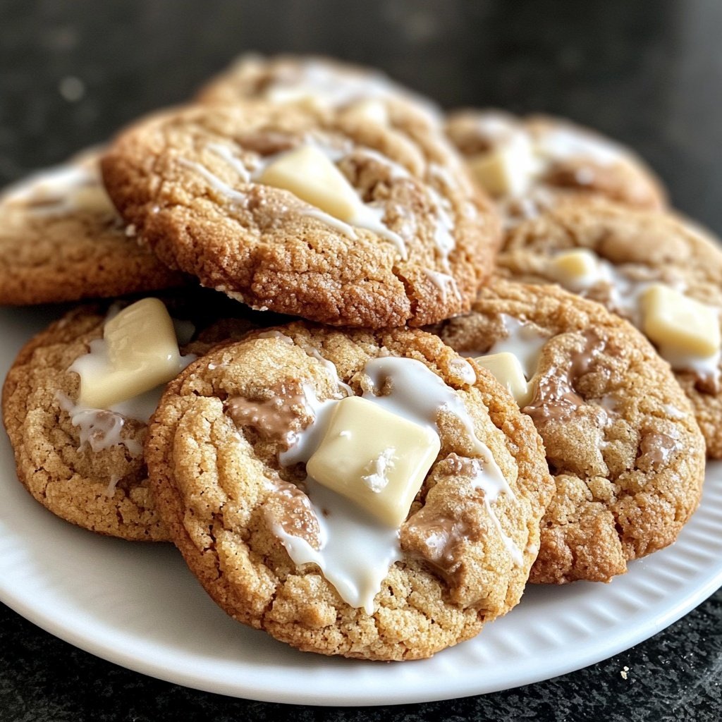 Cookies mit weißer Schokolade