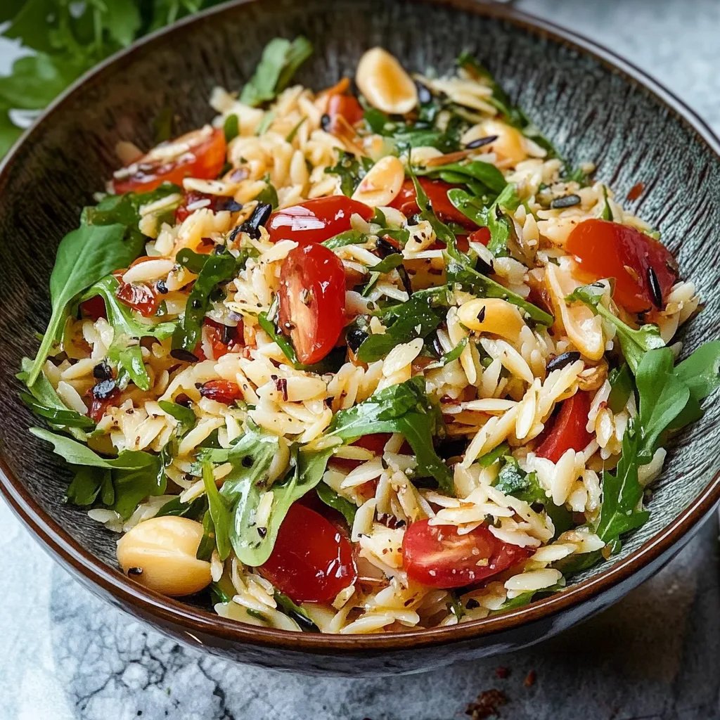Italienischer Orzo Nudelsalat
