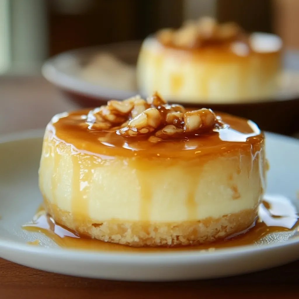 Mini-Käsekuchen mit gesalzenem Karamell
