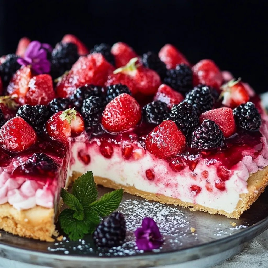 Erdbeerkuchen vom Blech mit Pudding