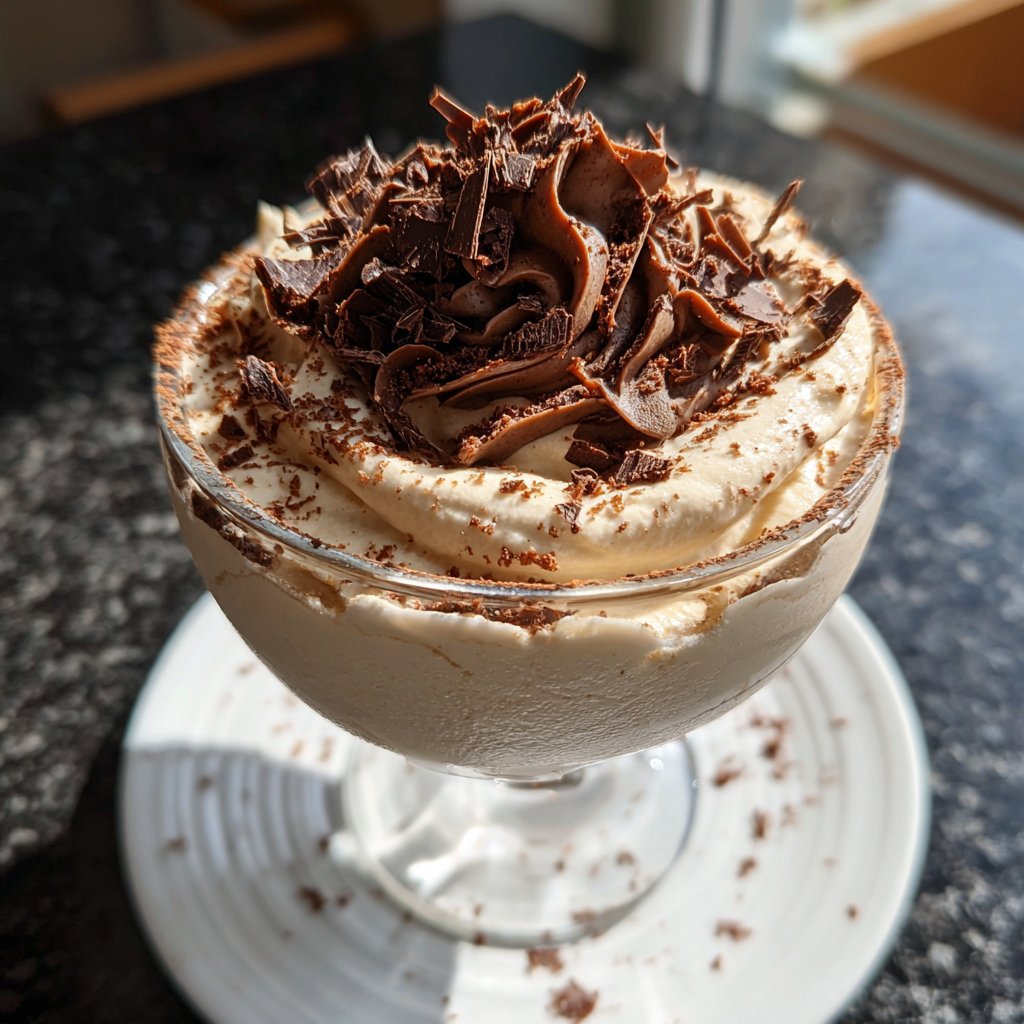 Weiße Schokoladenmousse