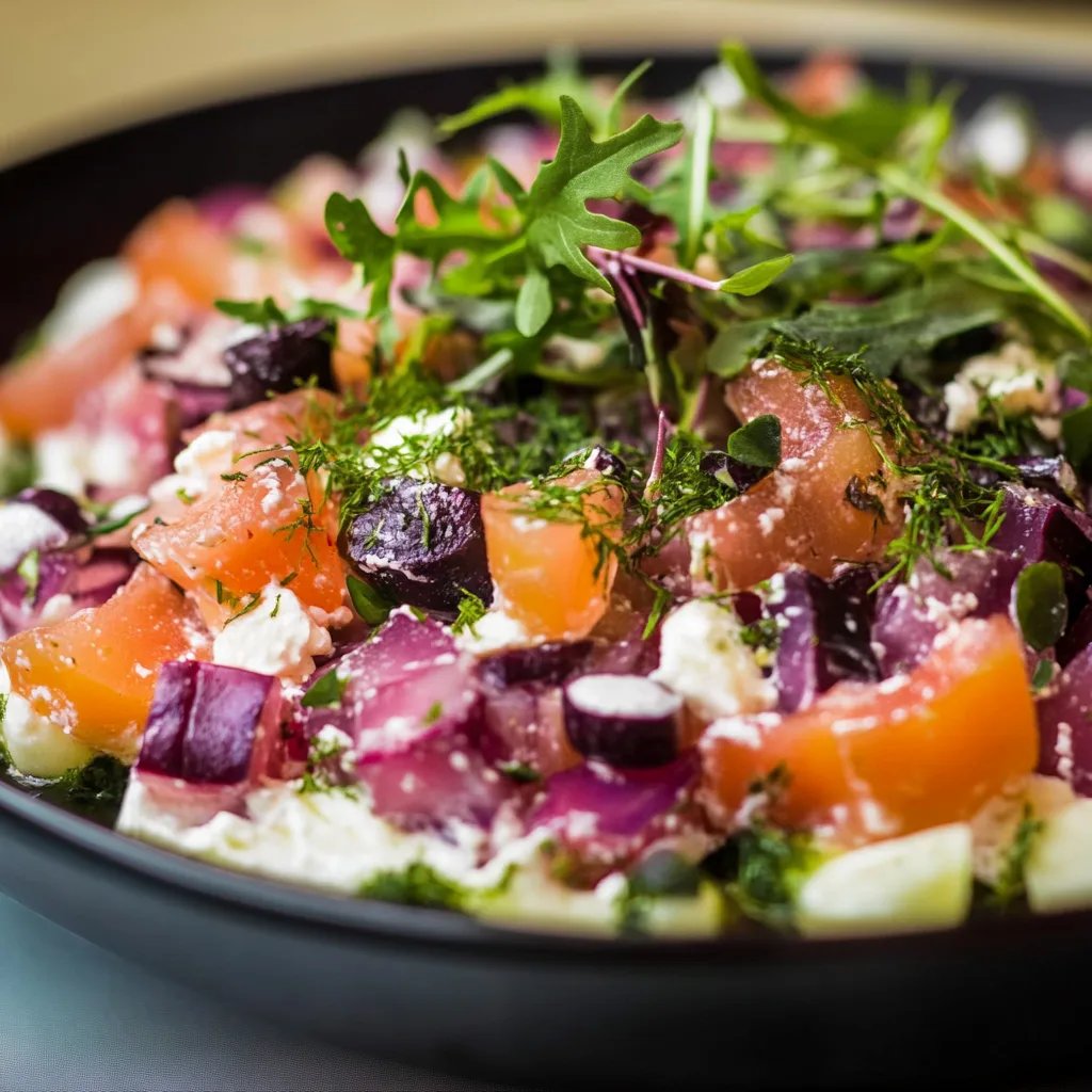 Russischer Schichtsalat Schuba mit Hering und roter Bete