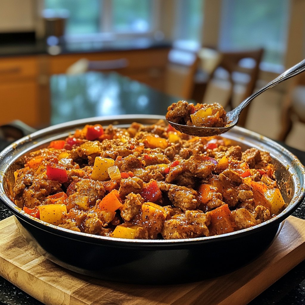 Hackfleisch Paprika Reis Pfanne