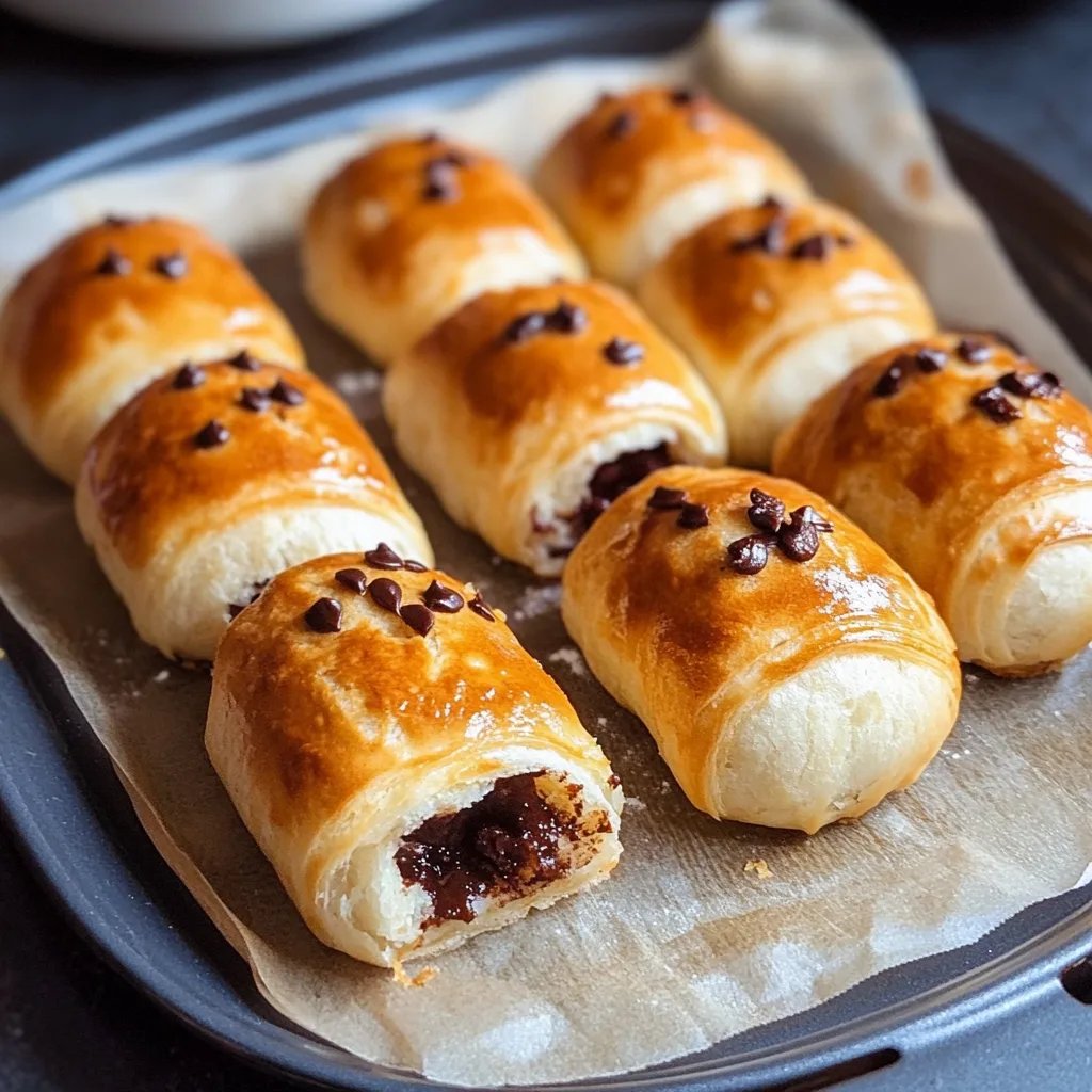 Teigschokoladenrollen